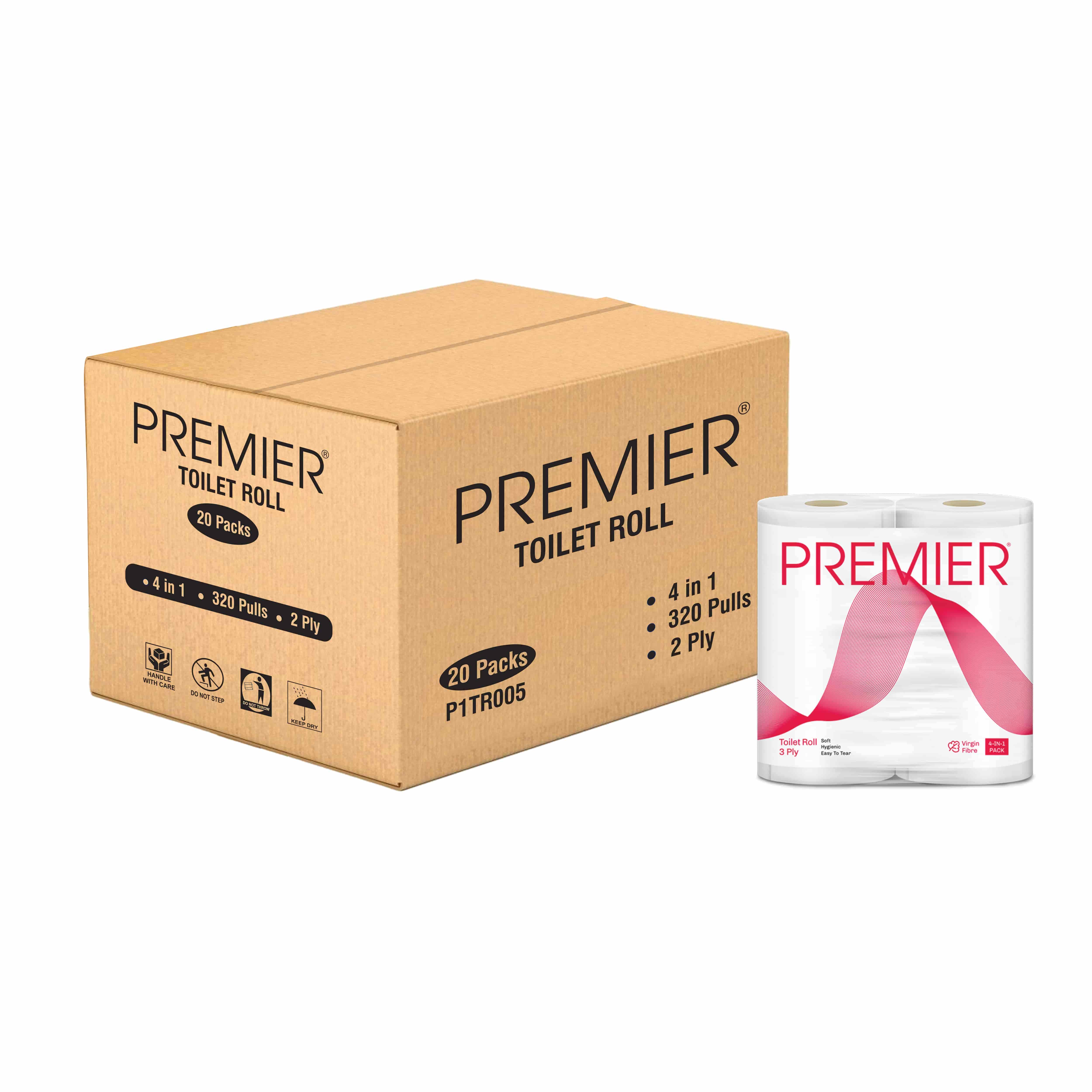 Premier Tissue  Paper TR 320 Pulls 4 x 1